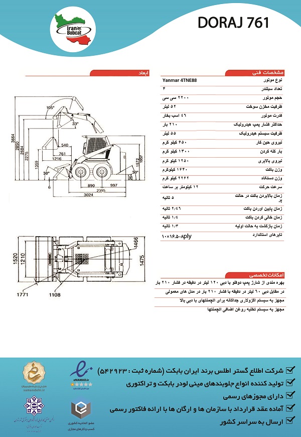 مقایسه دراج 781 با دراج 761 Doraj