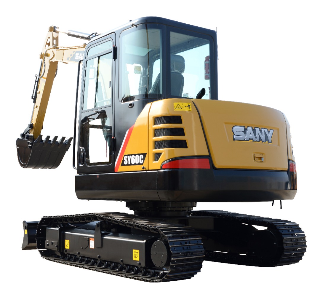 عملکرد مینی بیل مکانیکی زنجیری سانی 6تن مدل SY60C 14